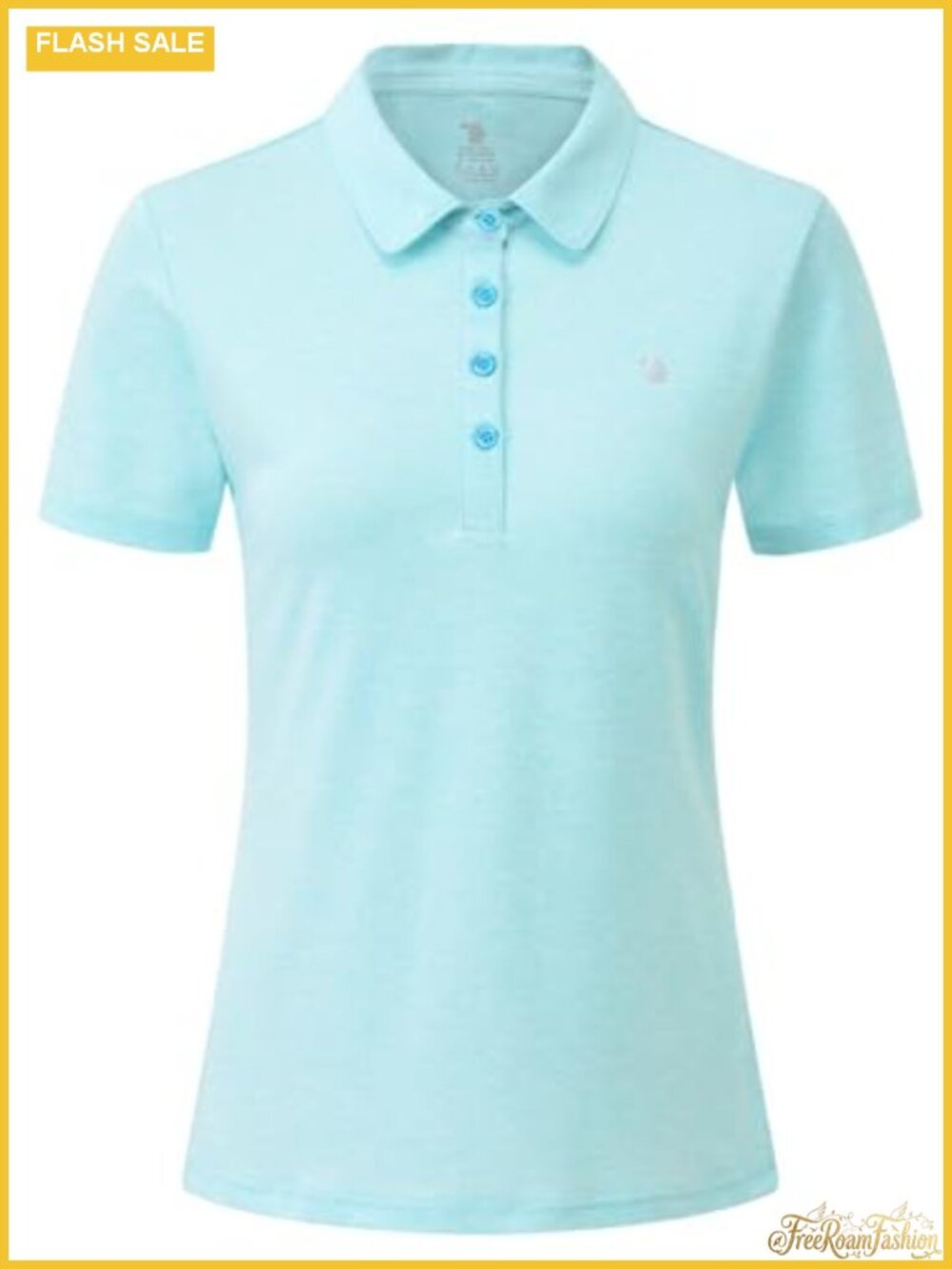 Women's Short Sleeve Golf Polo Shirt Collared Dry Fit UPF 50+ Moisture Wicking
